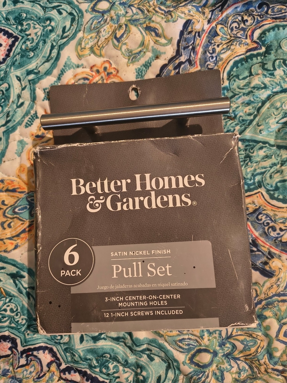 Better Homes And Gardens Satin Nickel Pull Set - Silver Finish, 6-Pack